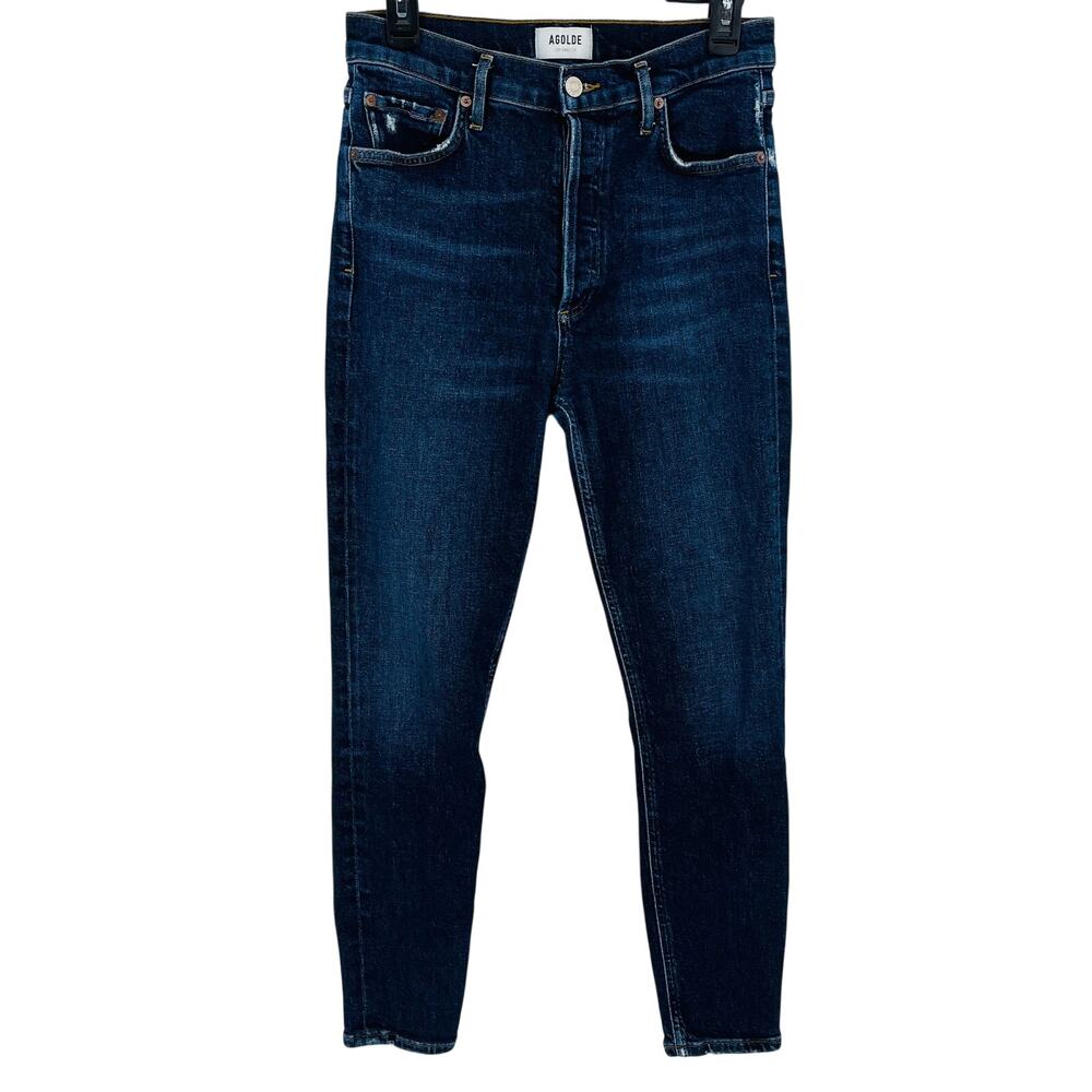 AGOLDE Nico Jeans Womens Sz 27 High Rise Button Fly Skinny Denim